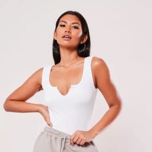 White trendy bodysuit